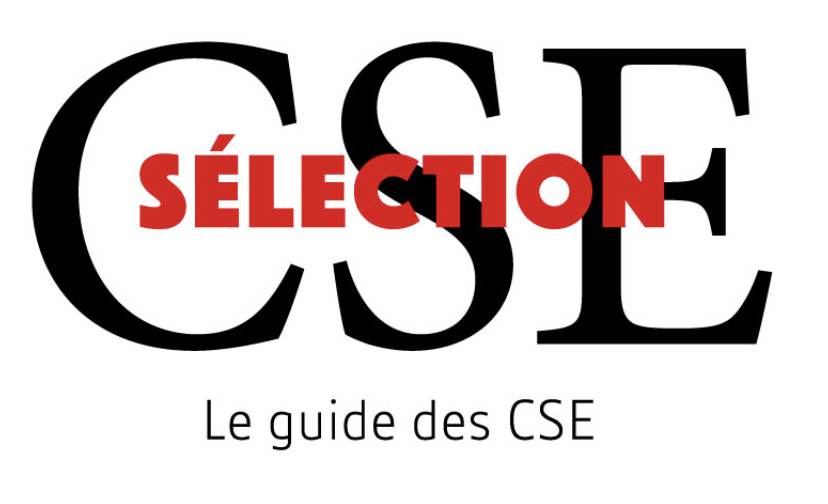 L'image montre le logo du magasine CSE sélection, à savoir CSE écrit en noir et Sélection écrit en rouge par dessus.